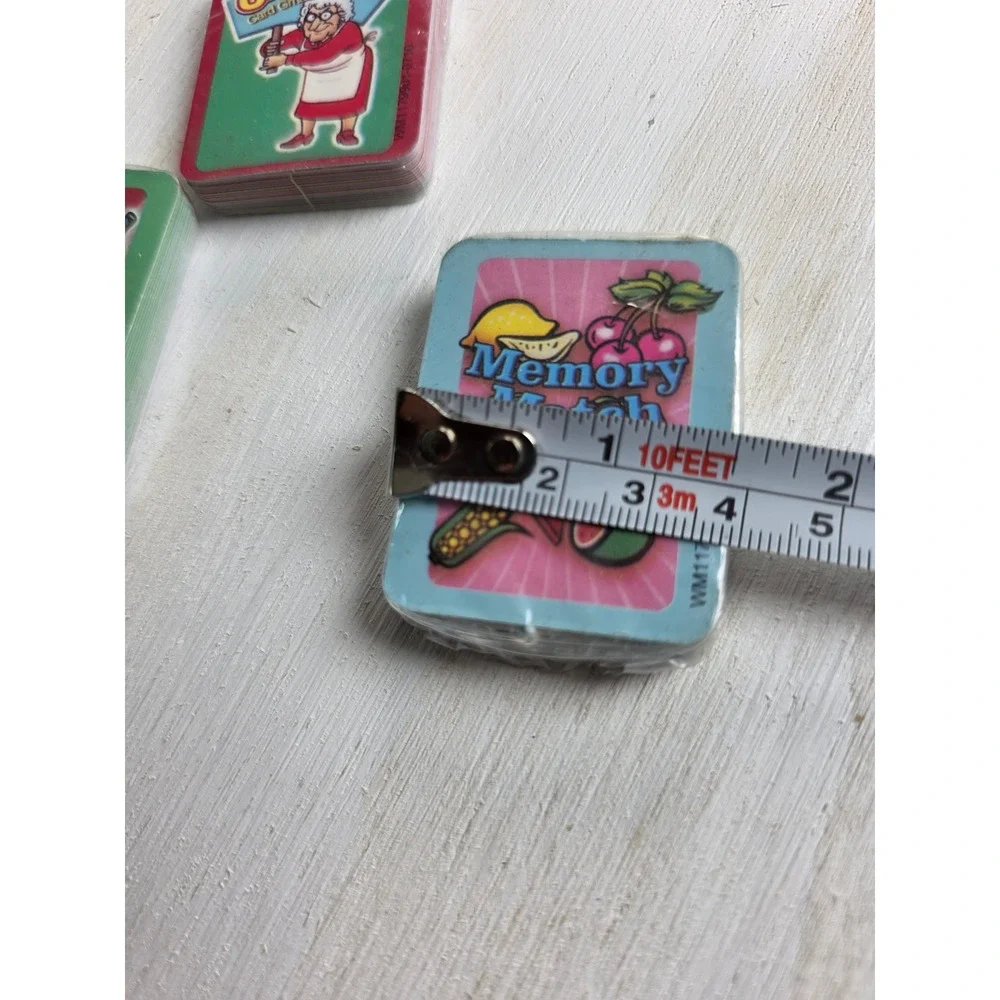 Set of 3 Mini Card Games Old Maid Crazy Eights Memory Match Kids Travel Size NEW